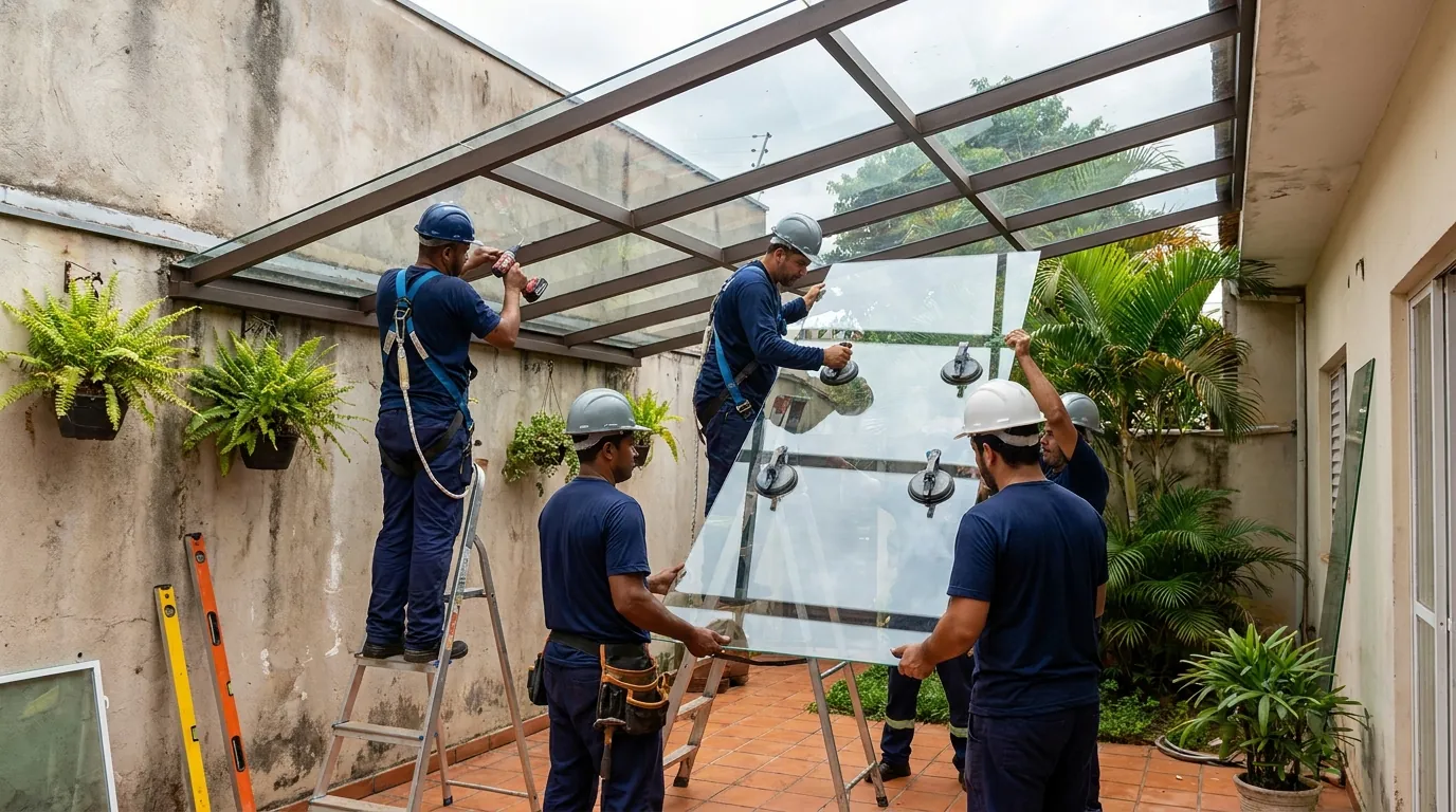 Fechamento de Churrasqueira em Boa Vista‑RR