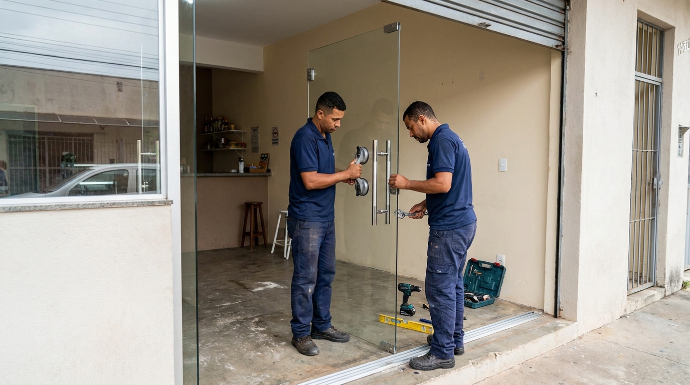 Portas em Vidro no Caçari, Boa Vista‑RR