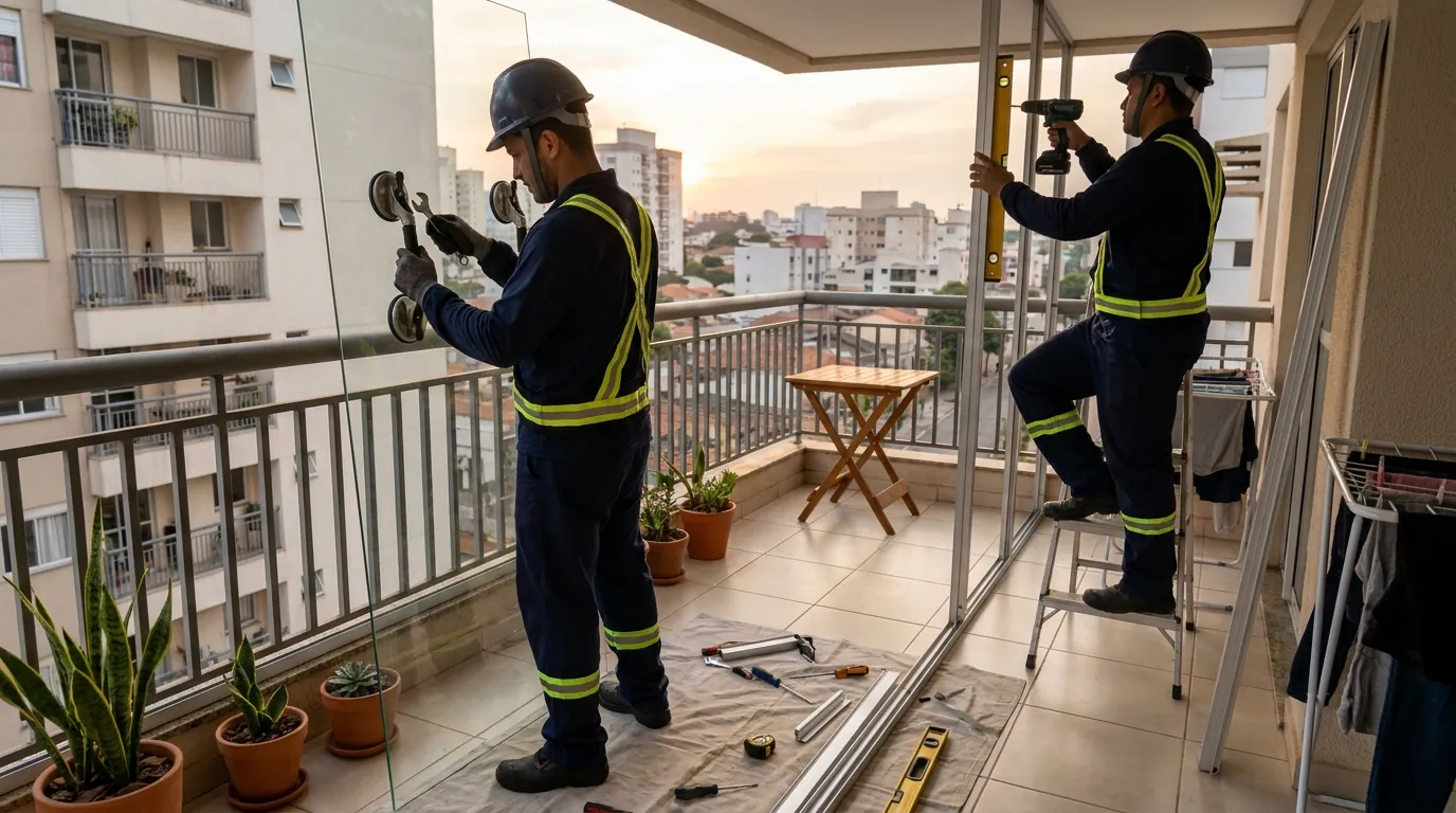 Envidraçamento de Sacada em Boa Vista‑RR